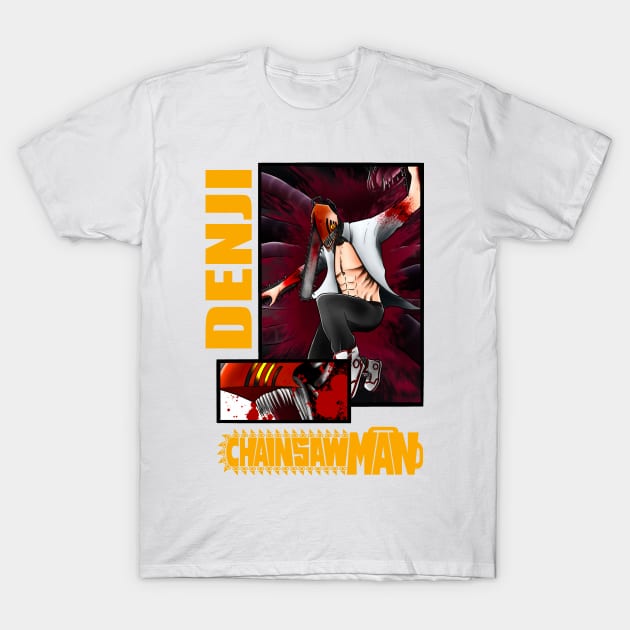 Chainsaw Man Denji T-Shirt by Uzzi Watson